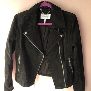 BCBG Suede Moto Jacket